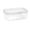 Food Container (1000 cc Oval, Microvawe Safe) tebplastic